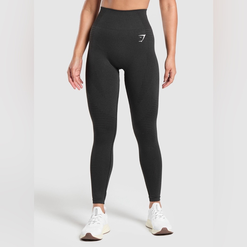 Black Gym Shark Vital Seamless 2.0 Leggings small